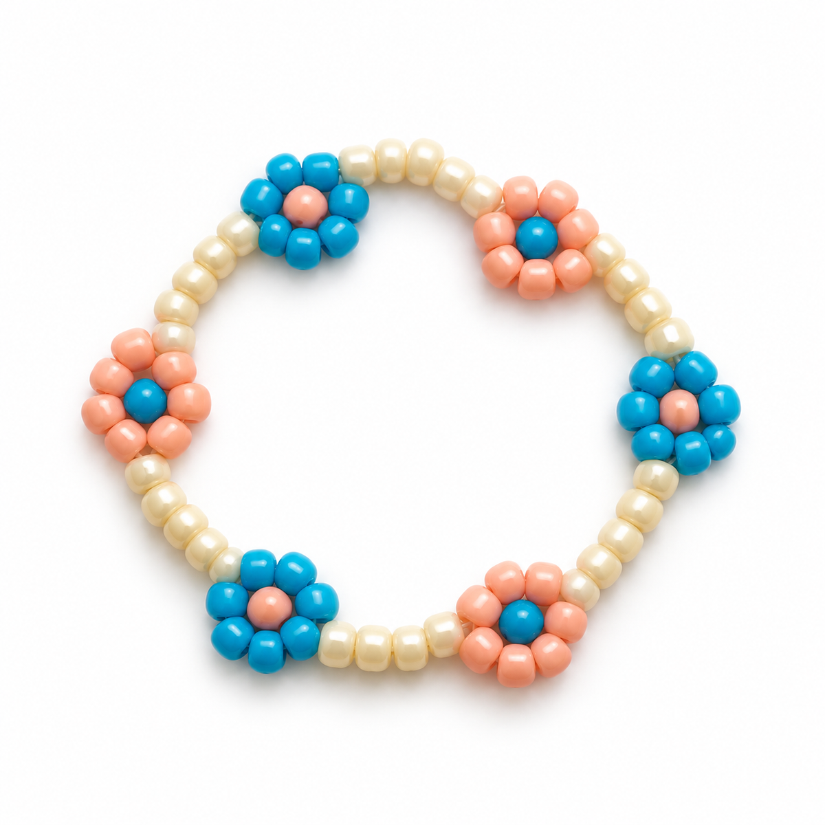 Peachy Daisy Bracelet