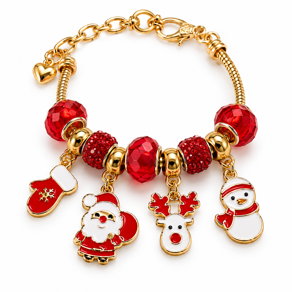 Santa's Christmas Charm Bracelet
